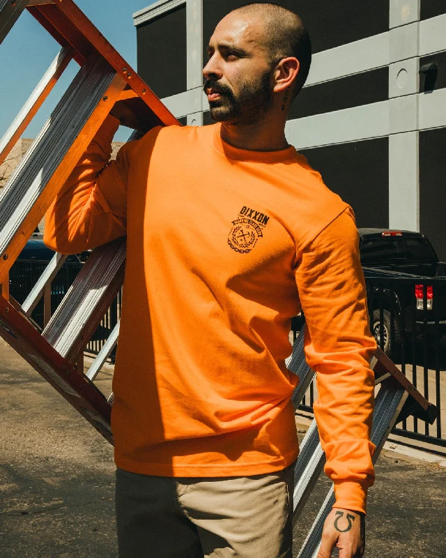 Weld Hi Vis Long Sleeve T-Shirt - Safety Orange