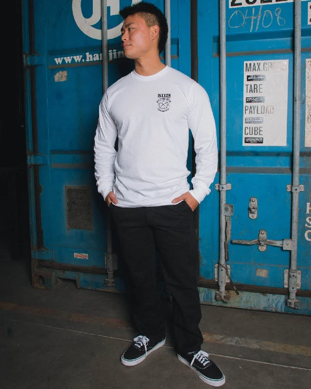 Weld Long Sleeve T-Shirt - White & Black