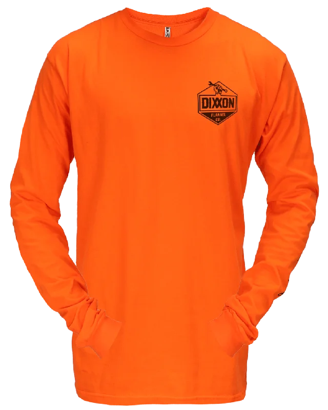 Working Class Hi Vis Long Sleeve T-Shirt - Safety Orange