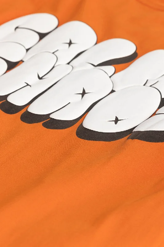 Aura Orange Printed T-Shirts