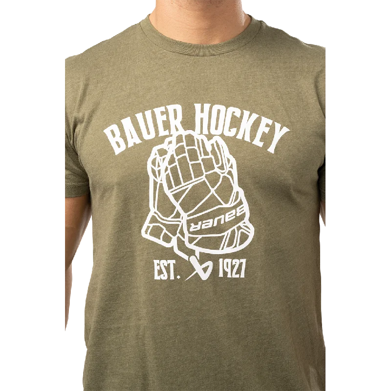 BAUER SHORTSLEEVE HOCKEY GLOVE TEE SENIOR