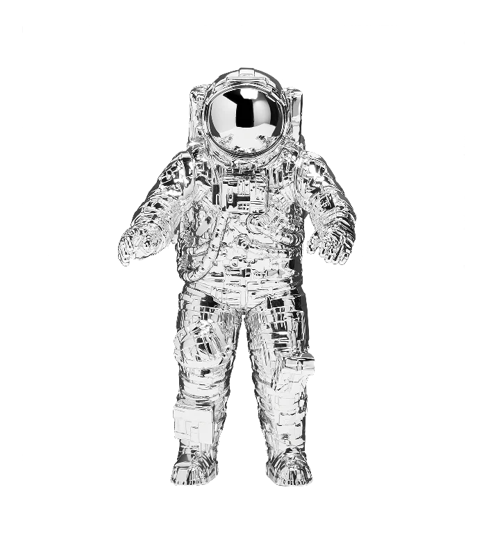 BBC x MICHAEL KAGAN ASTRONAUT FIGURE - CHROME