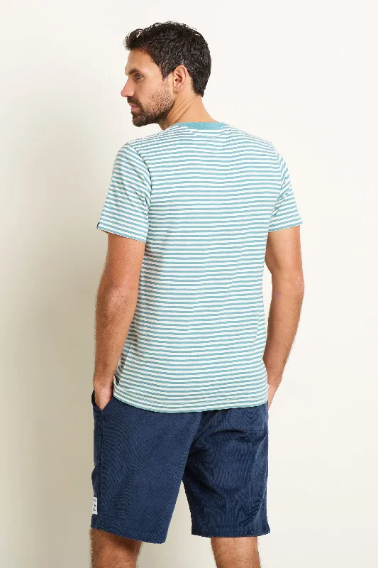 Blue Stripe Pocket Tee