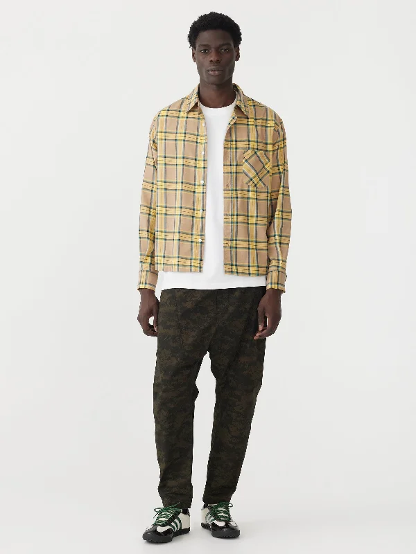 boxy check shirt