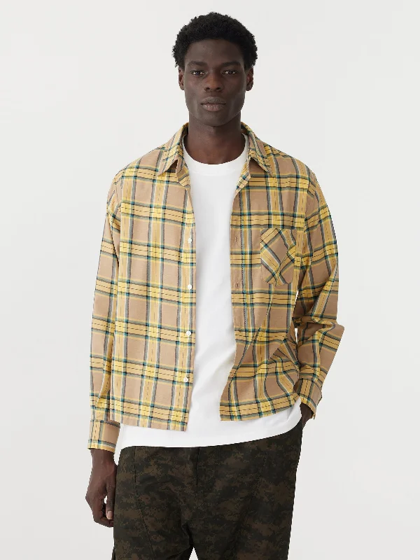 boxy check shirt