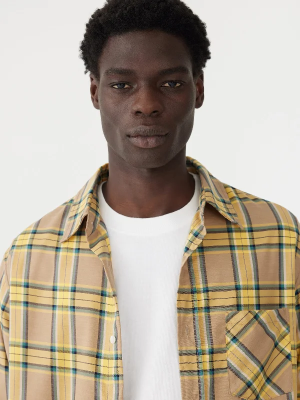 boxy check shirt