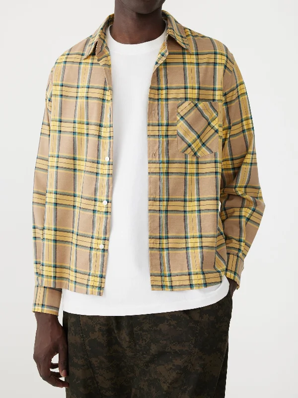 boxy check shirt