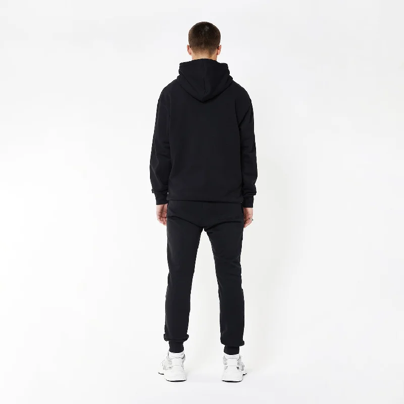 BOY WINGSPAN ZIP HOODIE - BLACK/WHITE