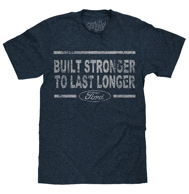 Built Stronger Ford Logo T-Shirt - Navy