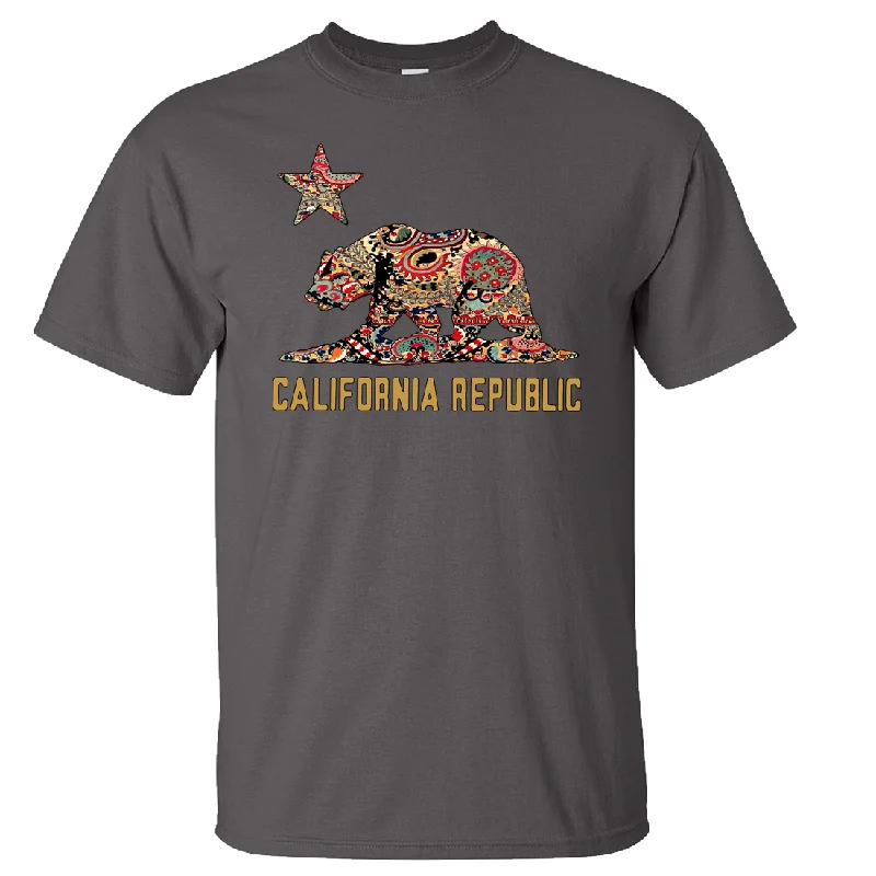 California Republic Paisley Bear Asst Colors T-shirt/tee