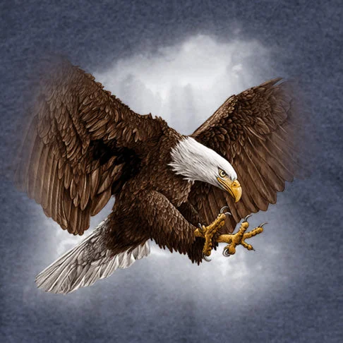 Adult Diving Eagle T-Shirt