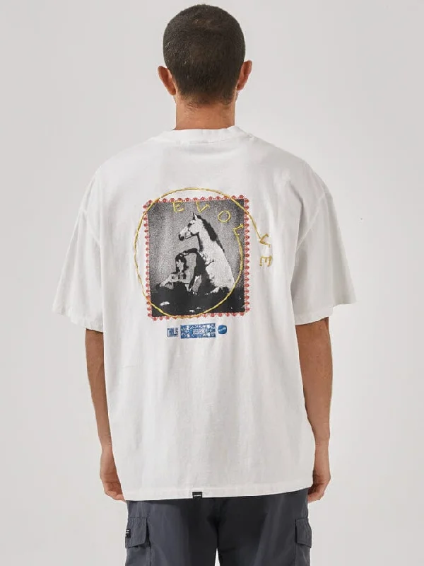 Energy Special Box Fit Oversize Tee - Dirty White