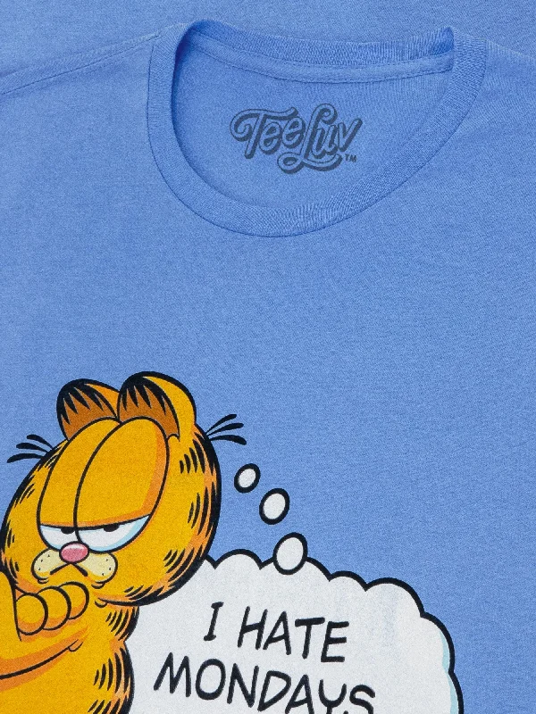 Garfield I Hate Mondays T-Shirt - Light Blue