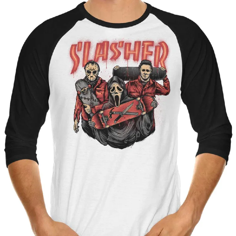 Slasher Club - 3/4 Sleeve Raglan T-Shirt