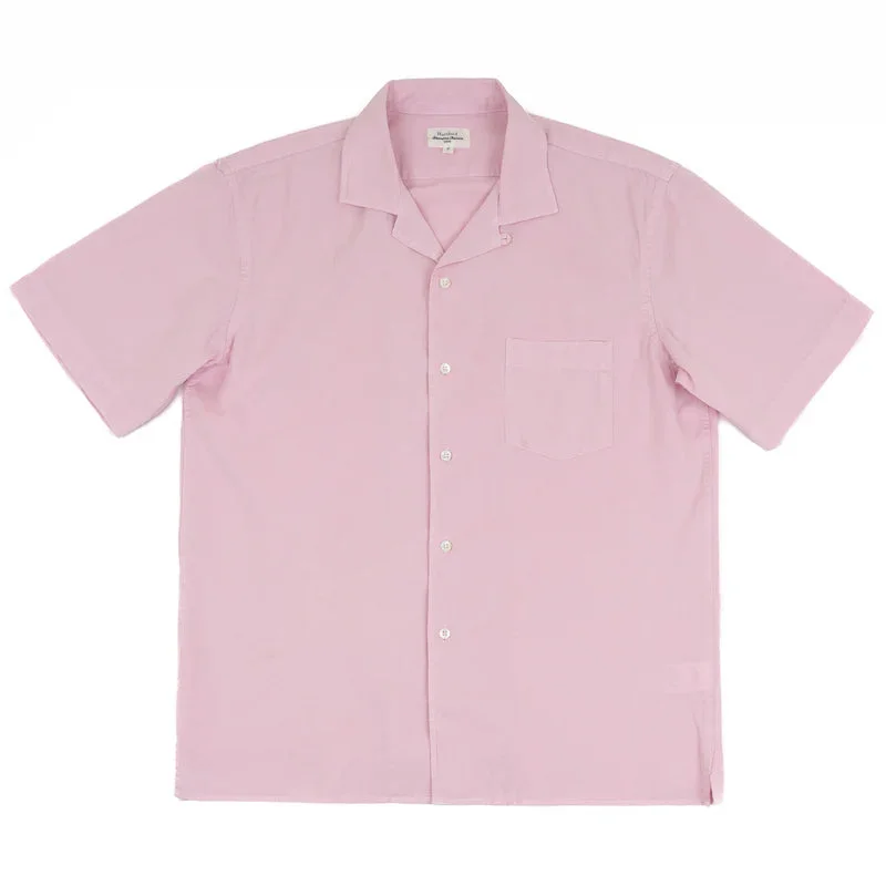 Hartford Palm Pat SS Shirt Faded Rose