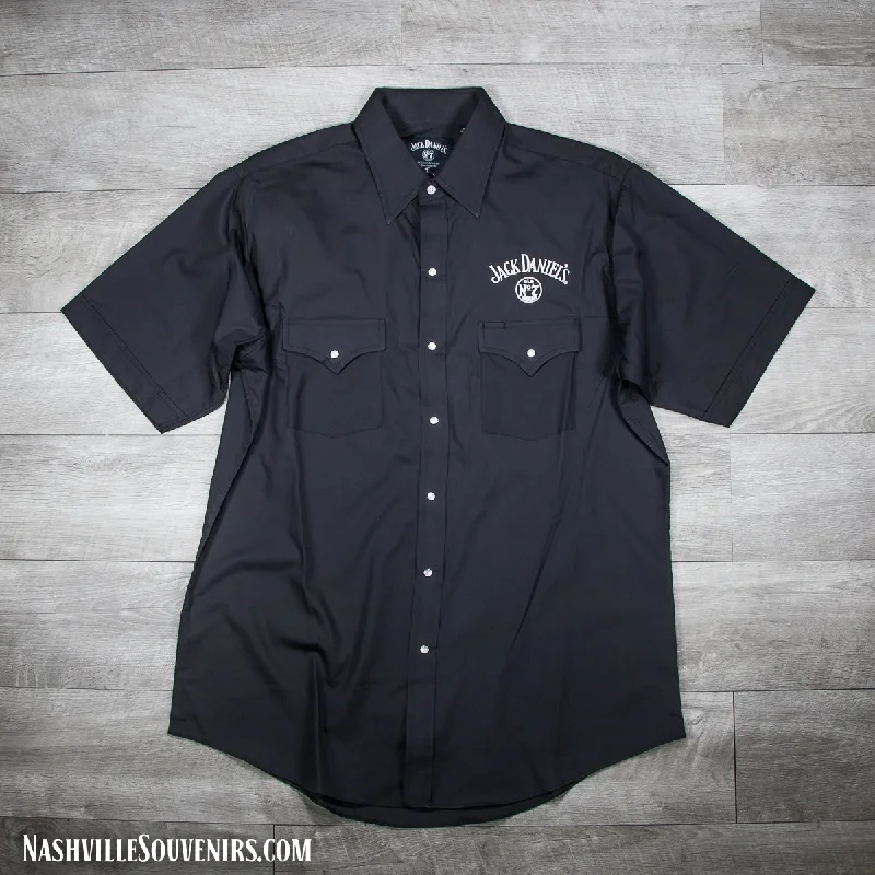 Jack Daniels Black Western Short Sleeve Shirt