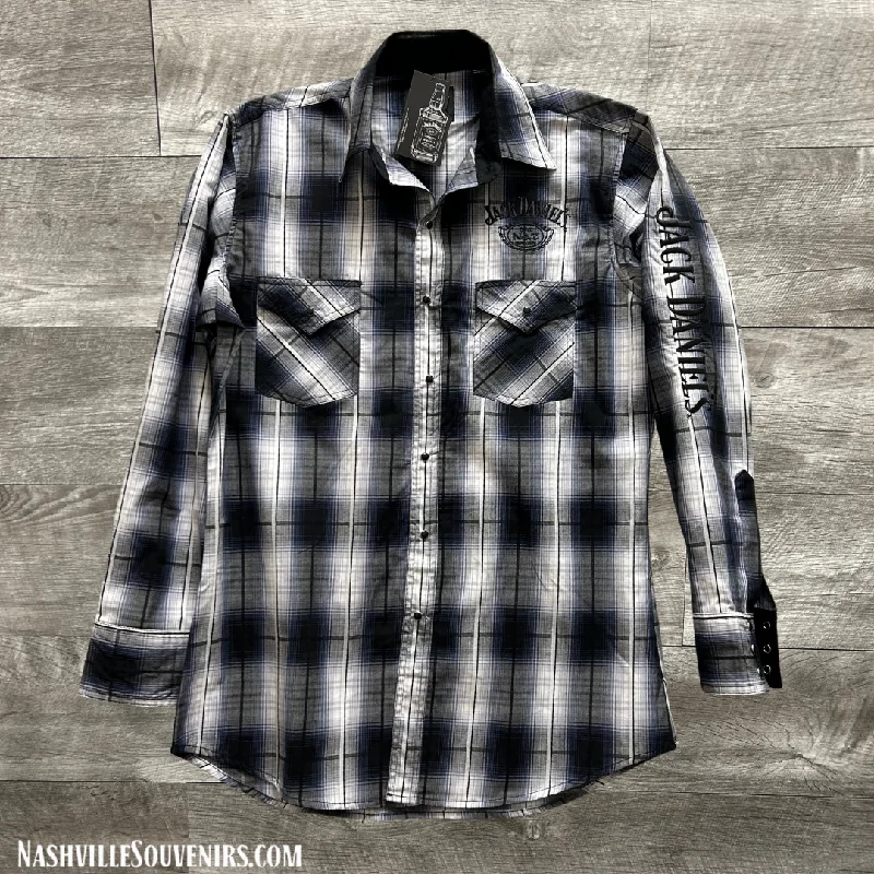 Jack Daniels Plaid Western Rodeo Shirt