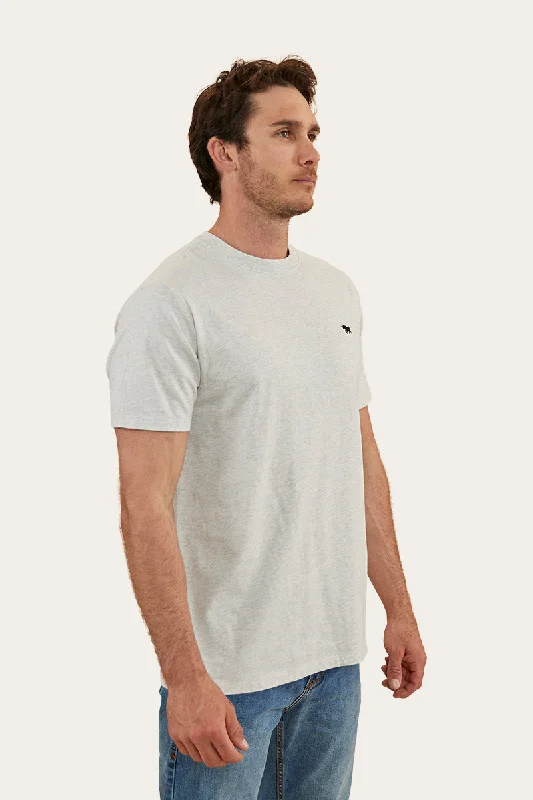 Jarrahdale Mens Classic Fit T-Shirt - Light Grey Marle