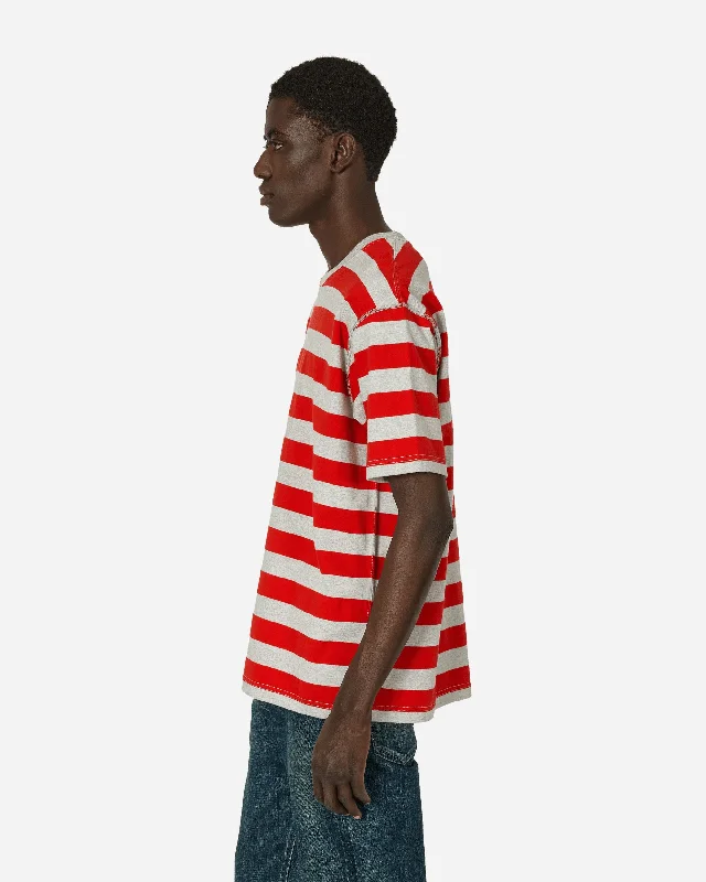 Striped T-Shirt Grey / Red