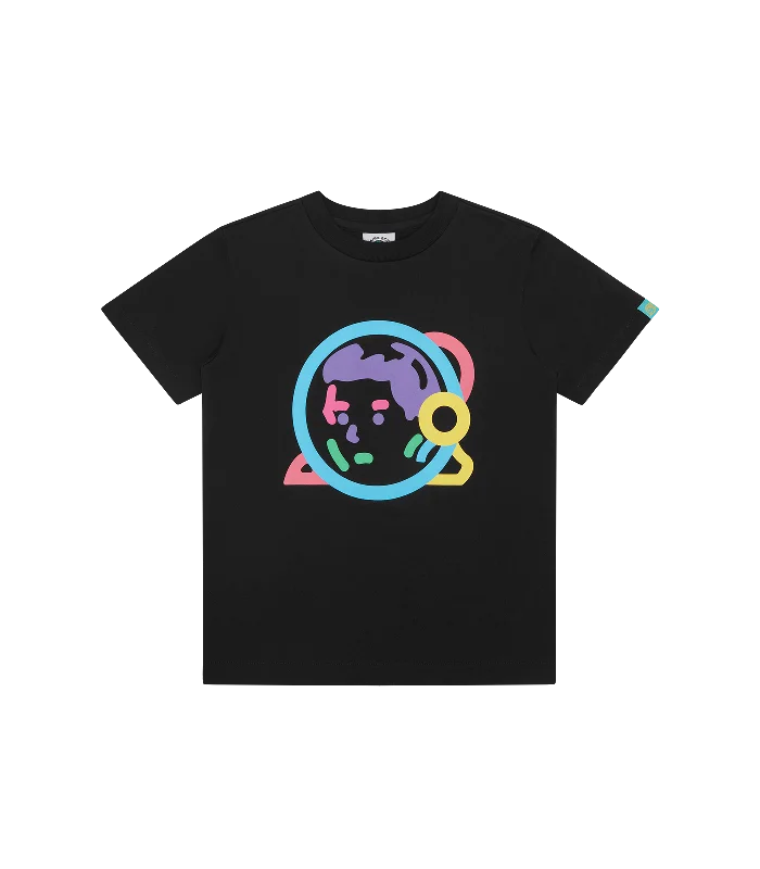 KIDS HELMET LOGO T-SHIRT - BLACK