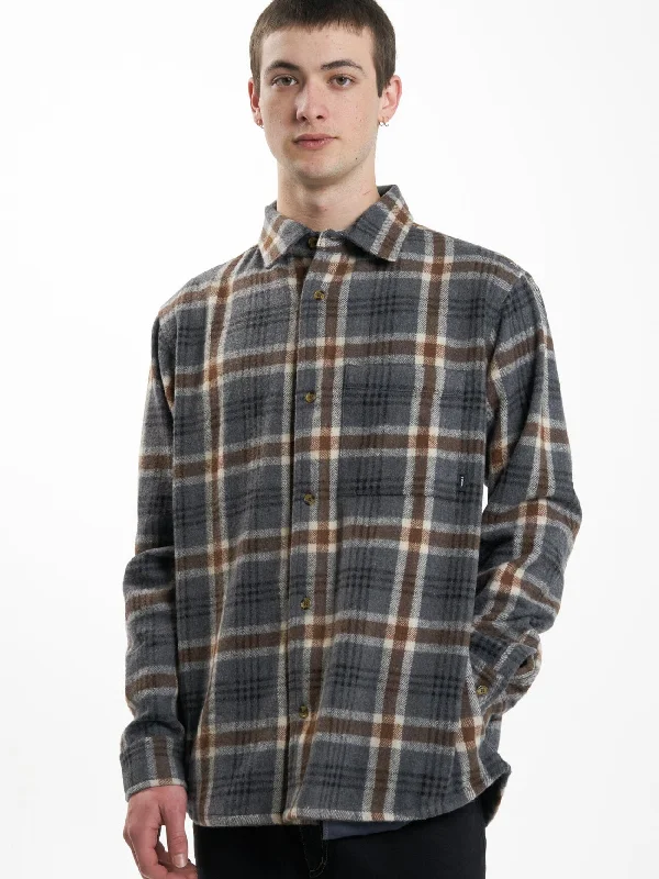 King Long Sleeve Flannel - Grey Marle