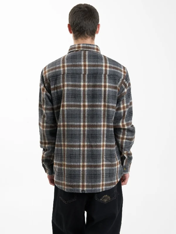 King Long Sleeve Flannel - Grey Marle