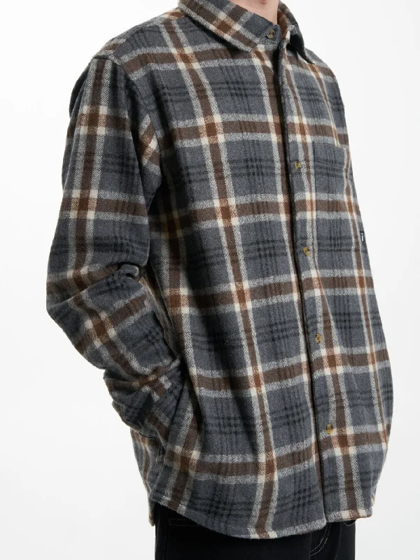 King Long Sleeve Flannel - Grey Marle