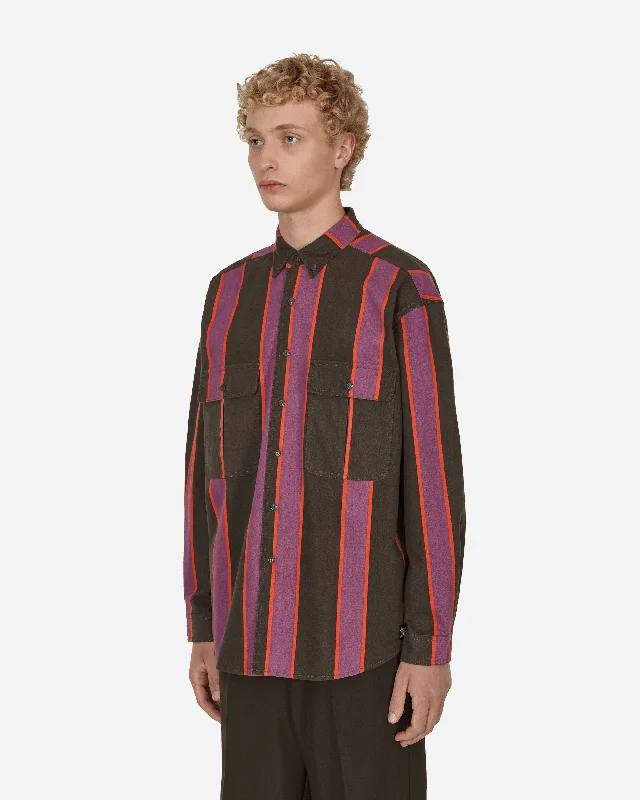 Stripe Longsleeve Shirt Purple