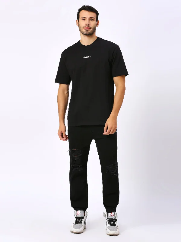 Men's Black T-shirt  Radium Head