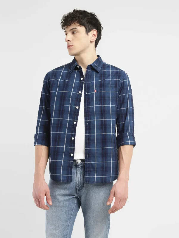 Men's Checkered Slim Fit Shirt