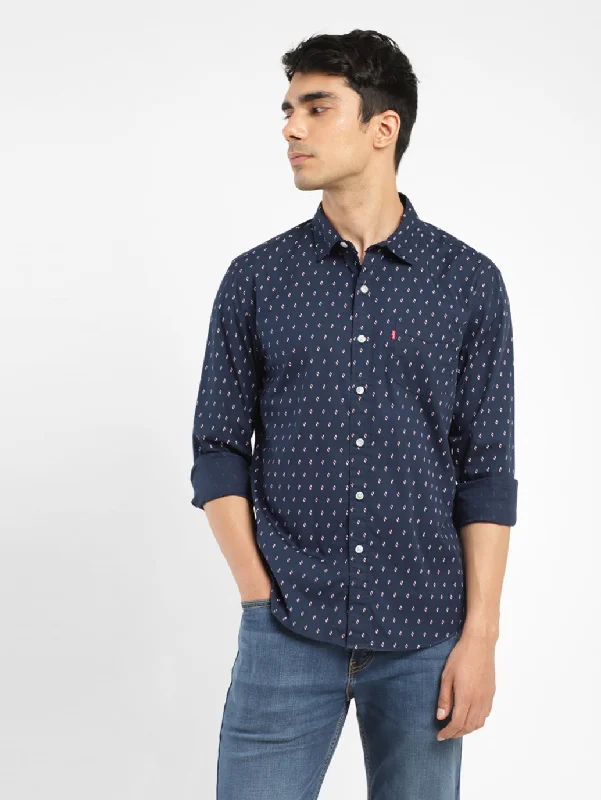 Men's Printed Slim Fit Shirt