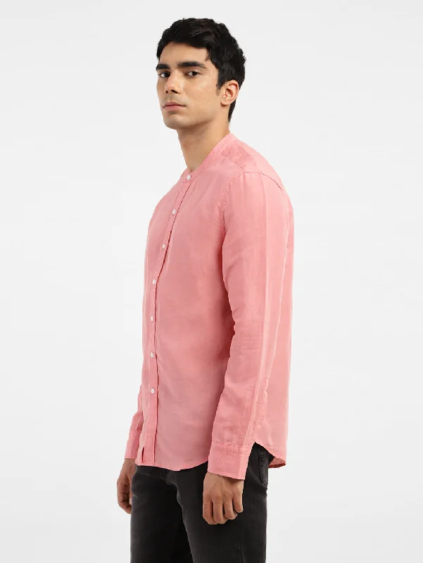 Men's Solid Slim Fit Linen Shirt