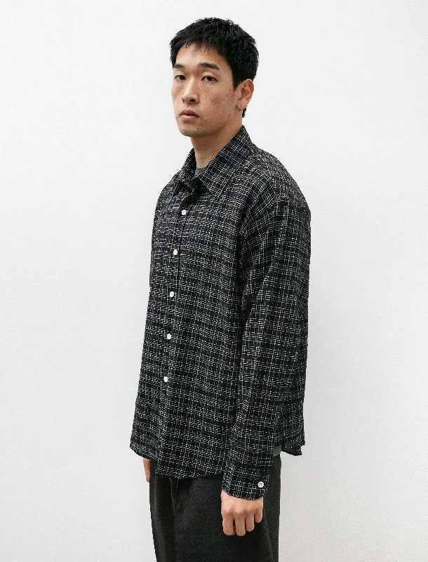 Vacation Shirt Black Check