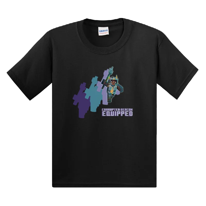 Minecraft Dungeons Corrupted Beacon Equipped Kids T-Shirt