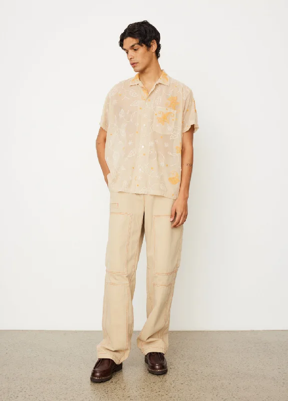 Mesh Lilium Short Sleeve Shirt