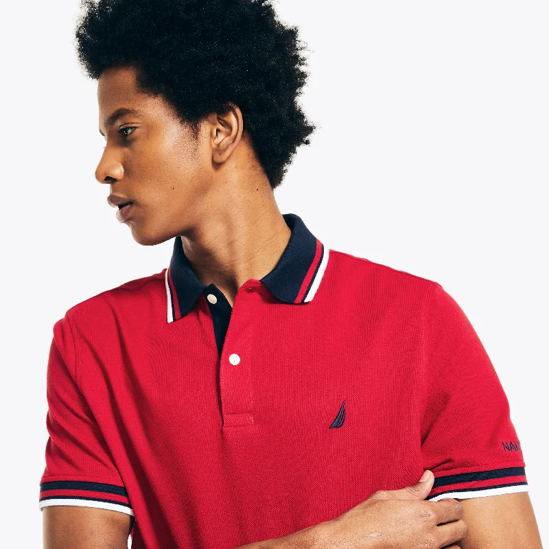 Nautica Mens Classic Fit Solid Polo