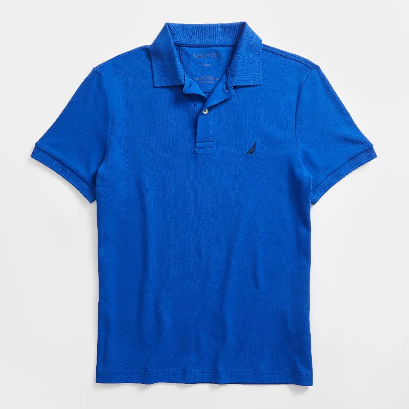 Nautica Mens Slim Fit Interlock Polo