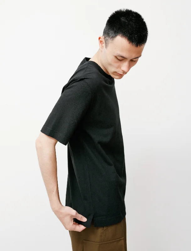 Loopwheel S/S Tee Black