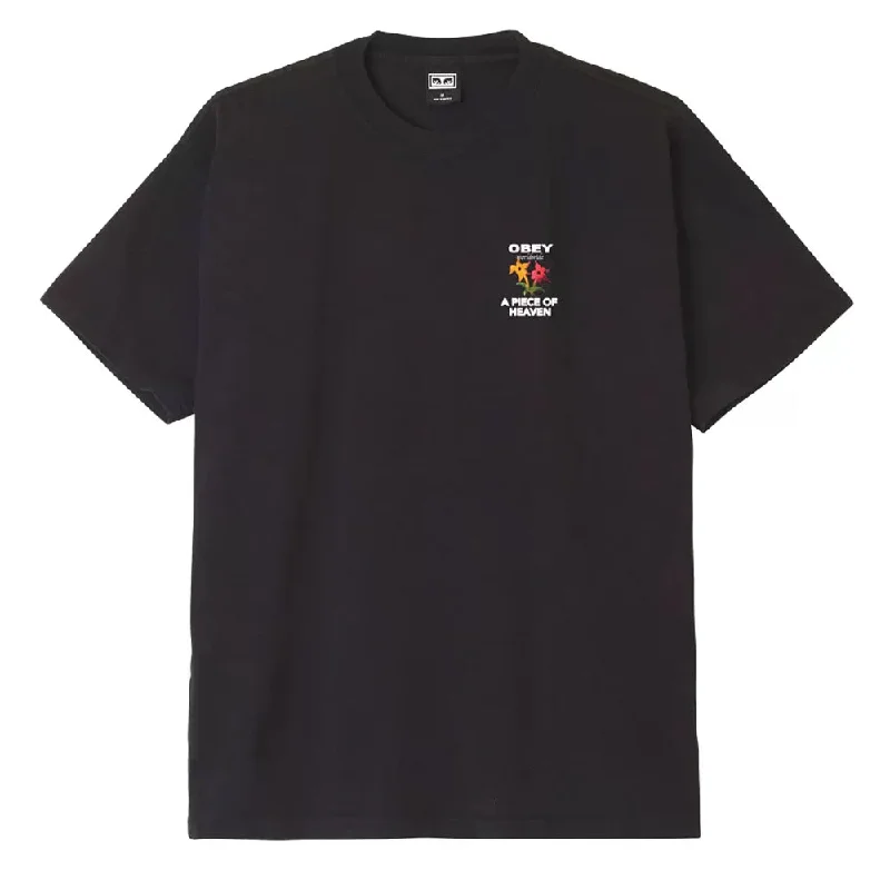 Obey A Piece of Heaven T-Shirt Off Black