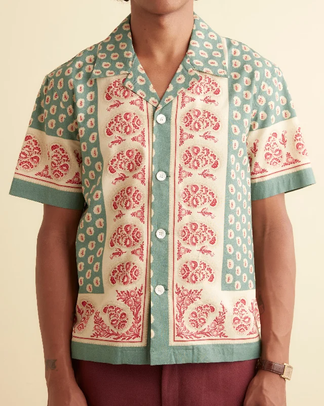 Paisley Frame Short Sleeve Shirt