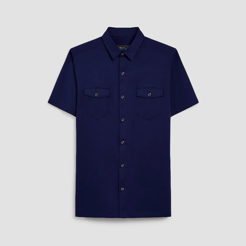 PETER Solid OoohCotton Short Sleeve Shirt