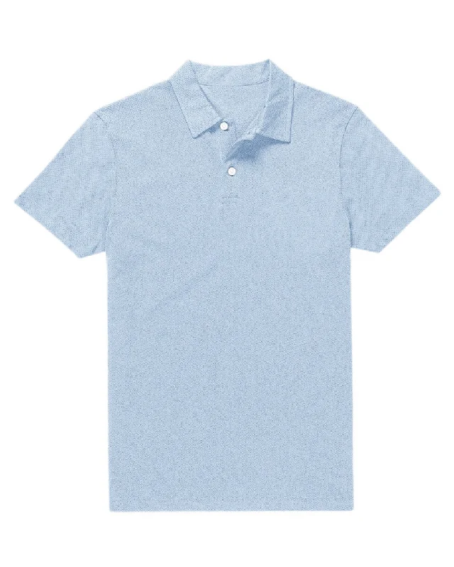 Light Blue Dotted Polo T-Shirt