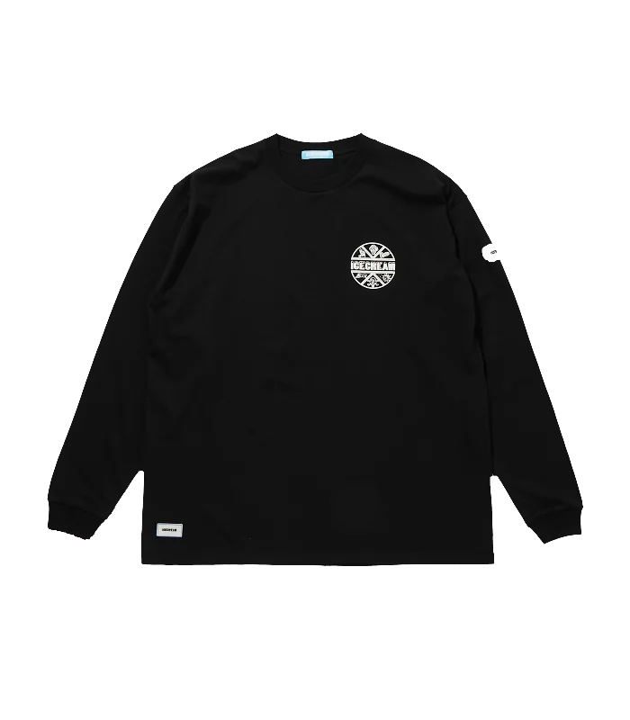 PUFF PRINT L/S T-SHIRT - BLACK