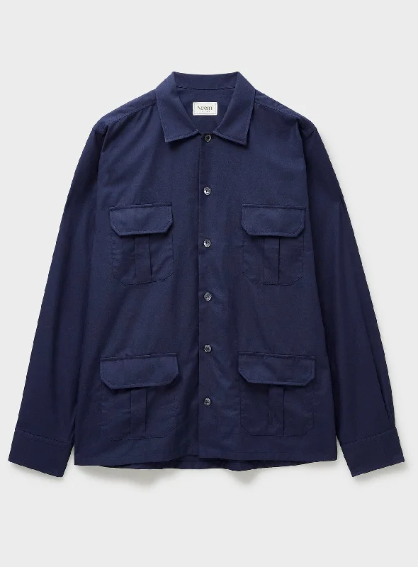 Regenerative Cotton Navy Overshirt