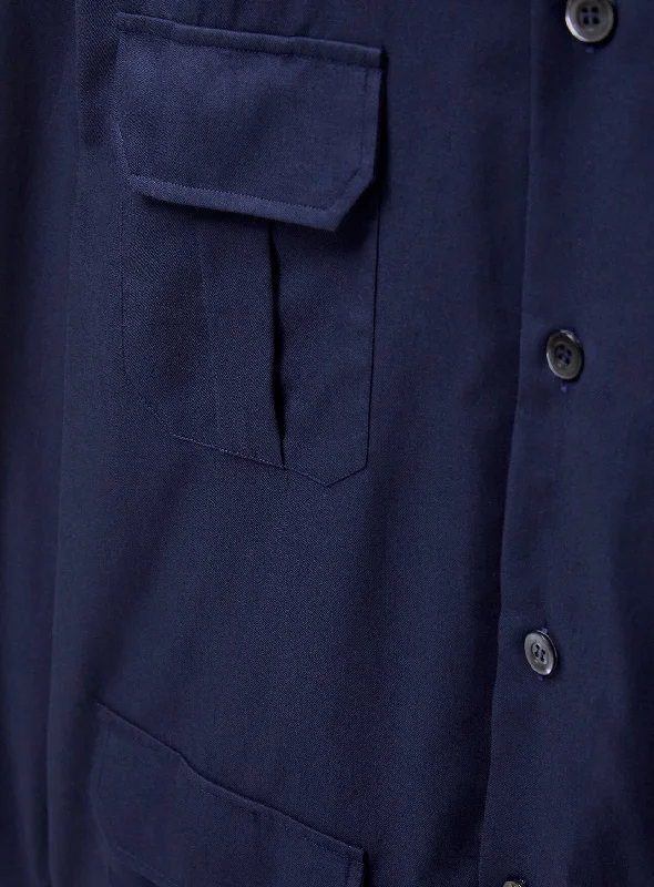 Regenerative Cotton Navy Overshirt