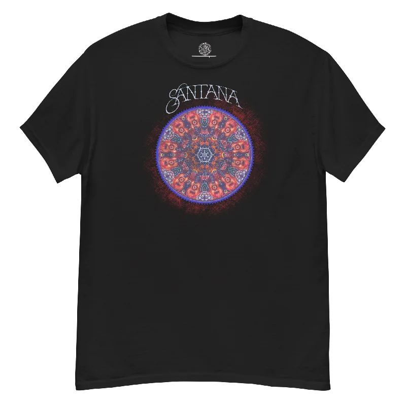 Santana - Guitar Mandala T-Shirt - Black