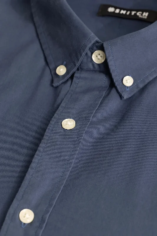 Silvano Patch Blue Shirt