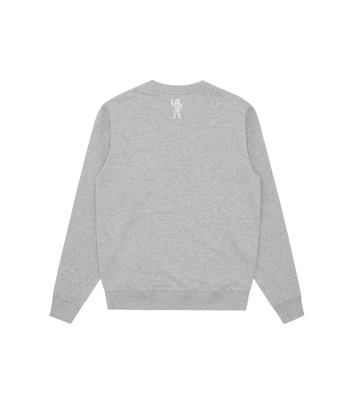 SMALL ARCH LOGO CREWNECK - HEATHER GREY