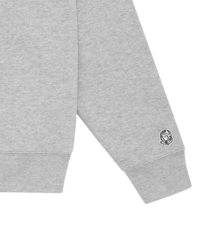 SMALL ARCH LOGO CREWNECK - HEATHER GREY