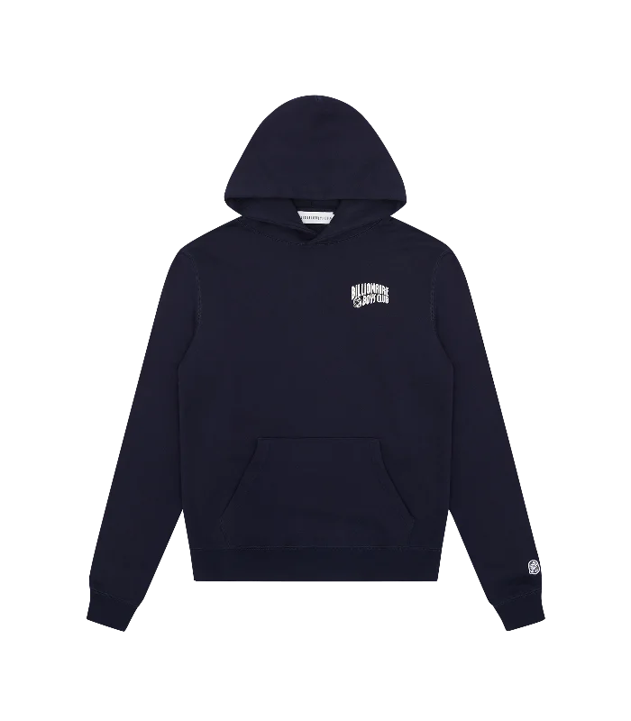 SMALL ARCH LOGO POPOVER HOOD - NAVY/WHITE LOGO